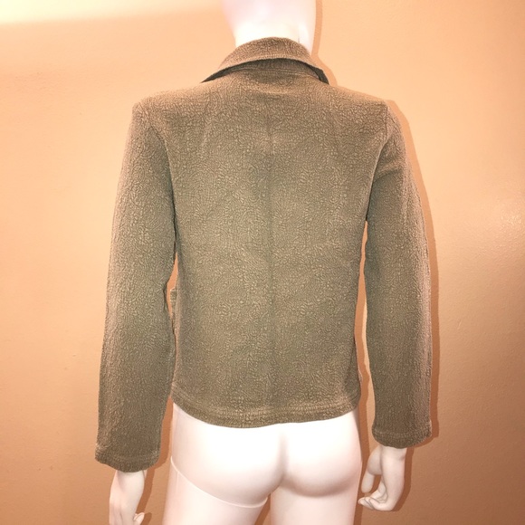 Via Vai Pollero Cropped Blazer Jacket Olive Green - Picture 3 of 14